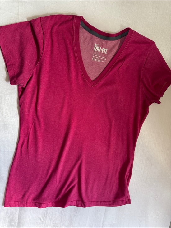 Nike Tops - Nike Women's Short-Sleeve V-Neck Tee - Deep Magenta0043